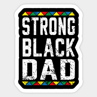 Strong Black Dad Sticker